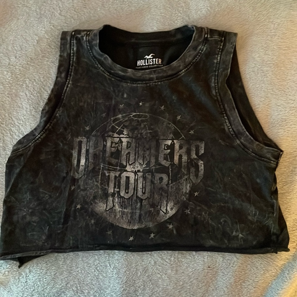 Hollister band cropped tank